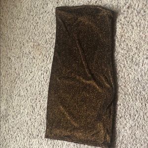 Gold shimmery party dress